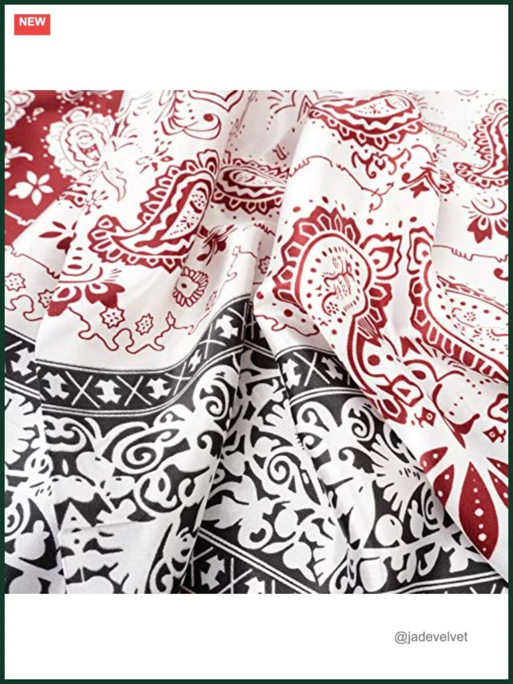 Silk Like Head Scarf Large Square Satin Wrap Fashion Paisley Print